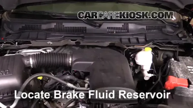 2014 Ram 1500 Big Horn 3.6L V6 FlexFuel Crew Cab Pickup Líquido de frenos Agregar fluido